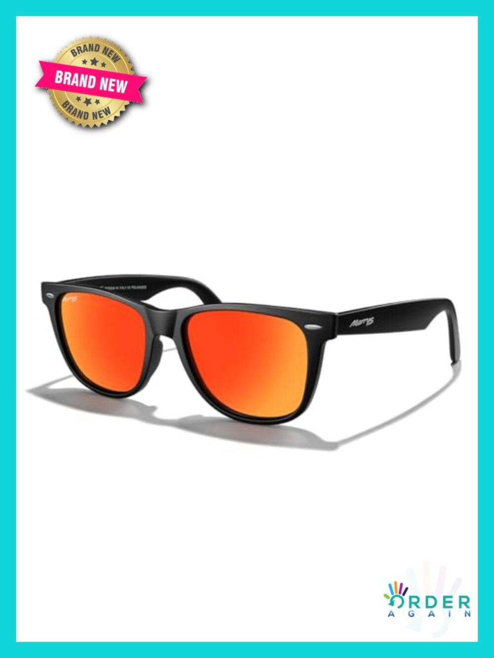 Polarized Square Sunglasses UV400 Full Frame Classic Universal Fit Gift Ready